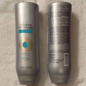 Avon Advance Techniques 360 Nourish Conditioner - Silver and Blue X2